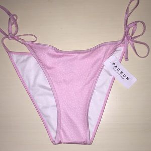 Never worn Pacsun polka dot bikini bottoms